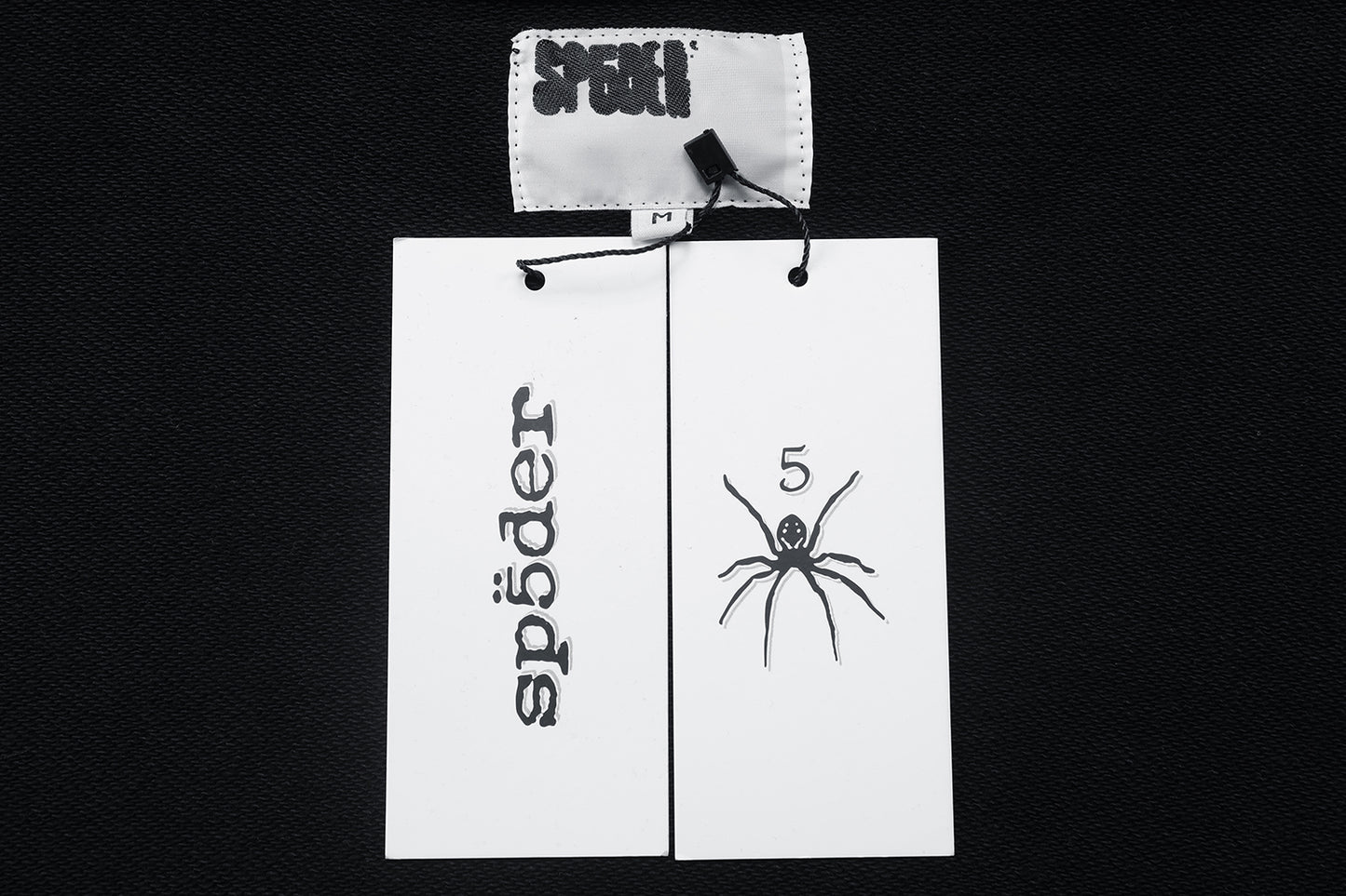 SP5DER-BLACK-ZIP-HOODIE
