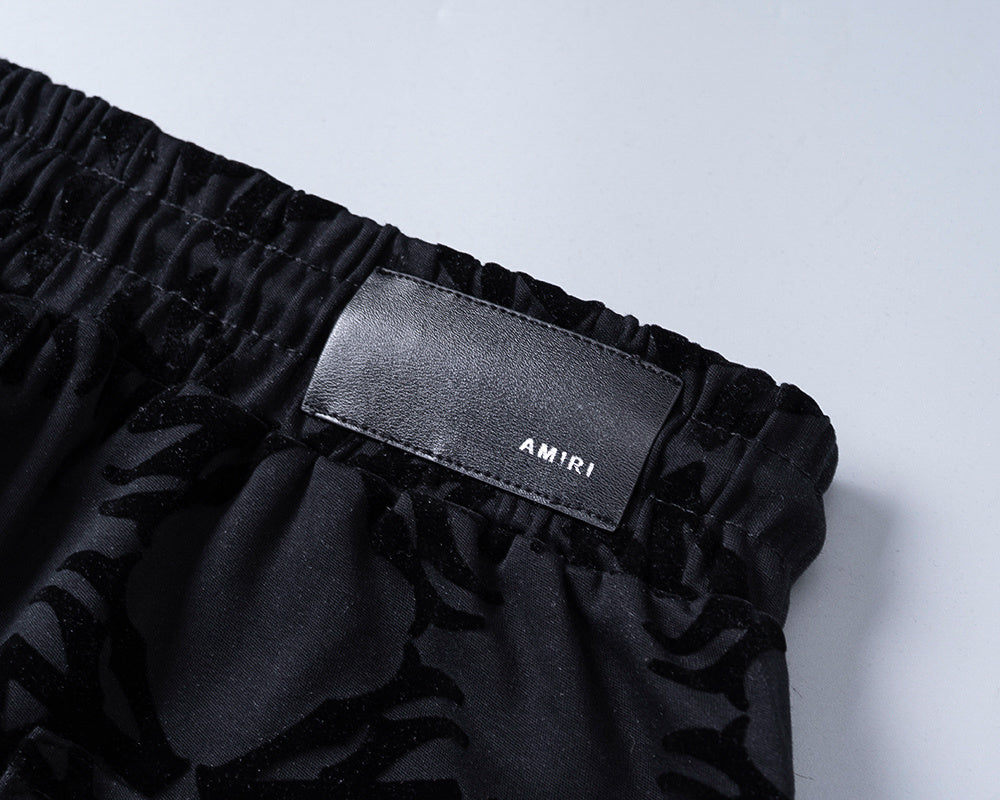 AMIRI-LOGO-BLACK-SHORTS