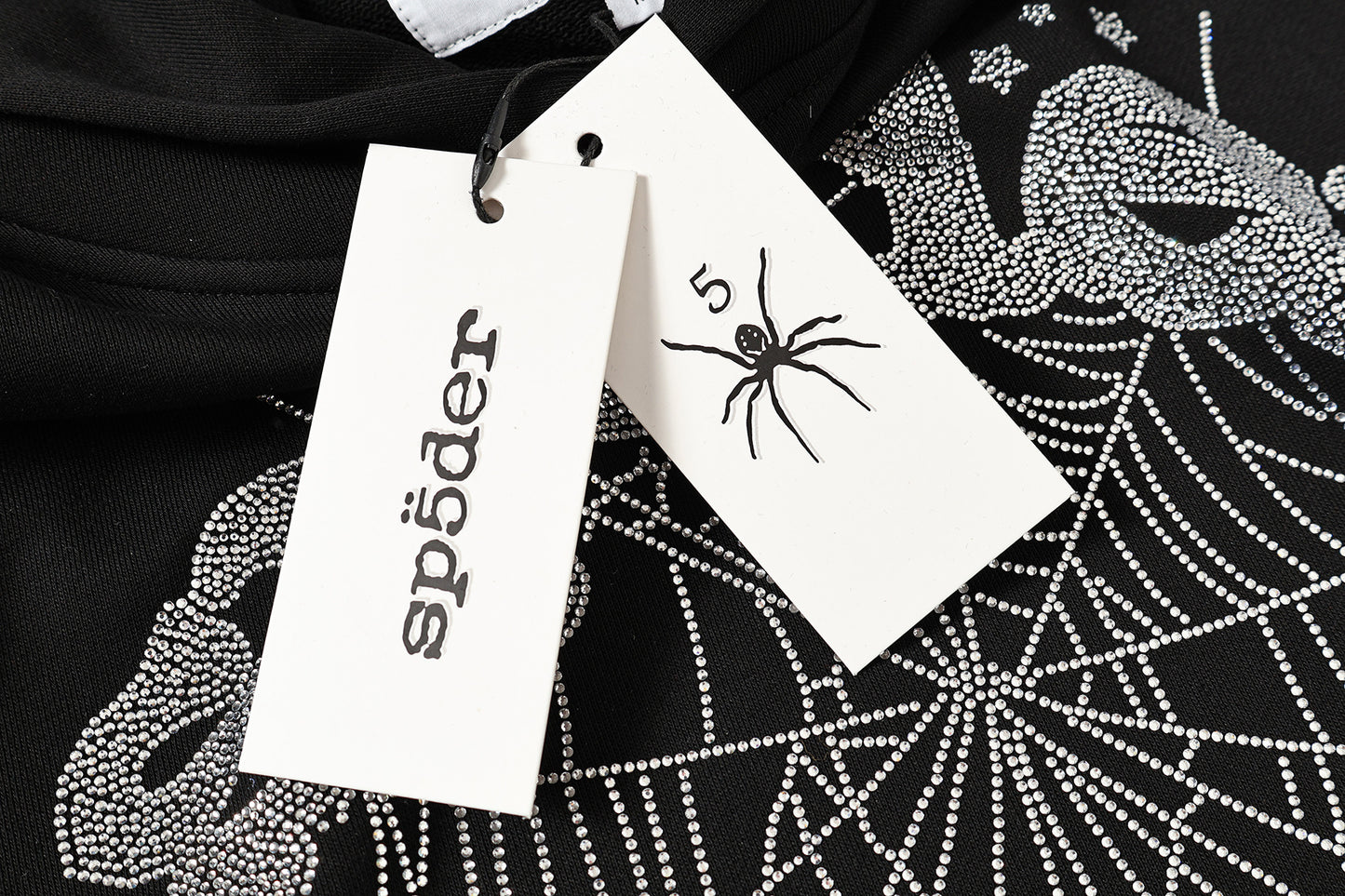 SP5DER-BLACK-VVS-LOGO-HOODIE