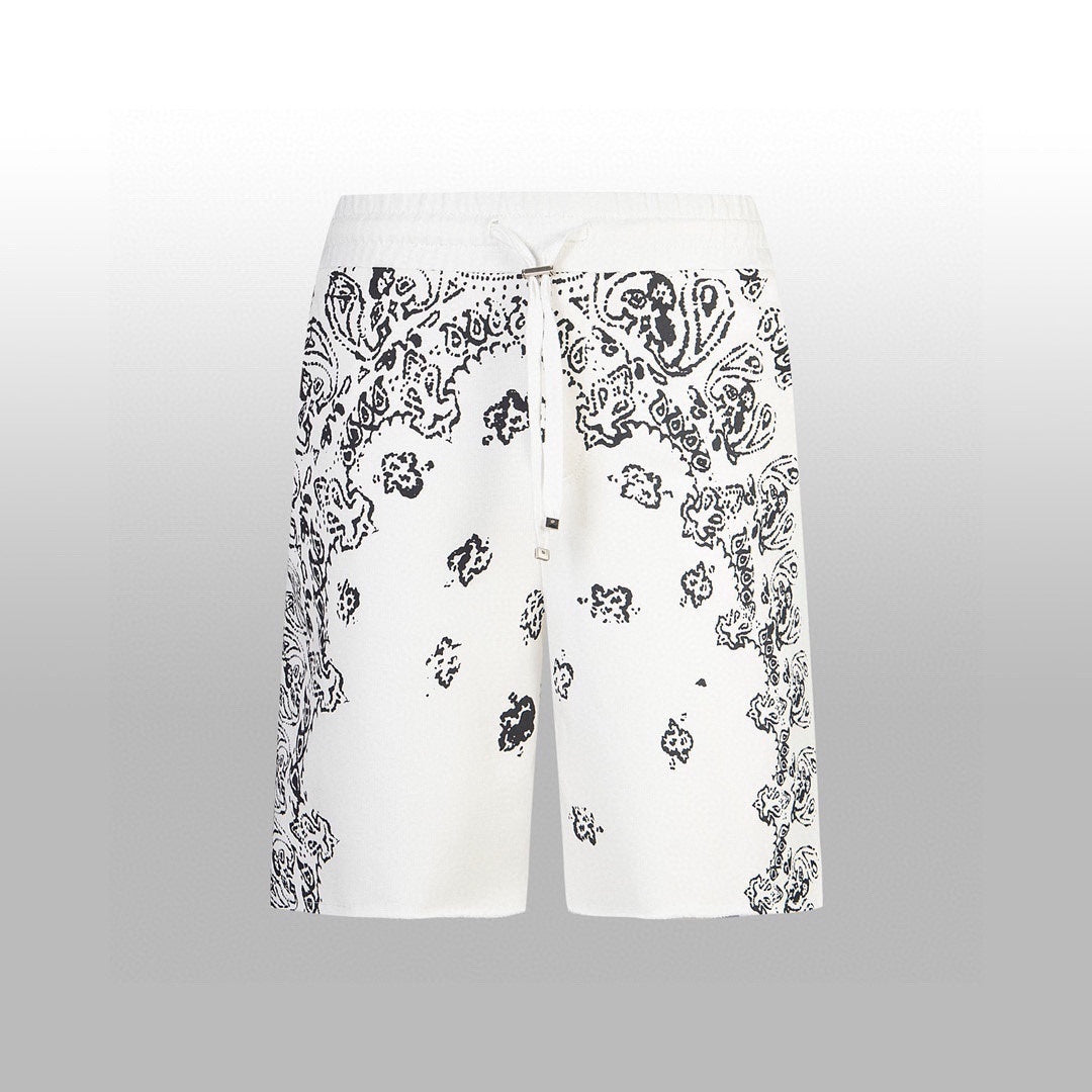 AMIRI-WHITE-BANDANA-SHORT