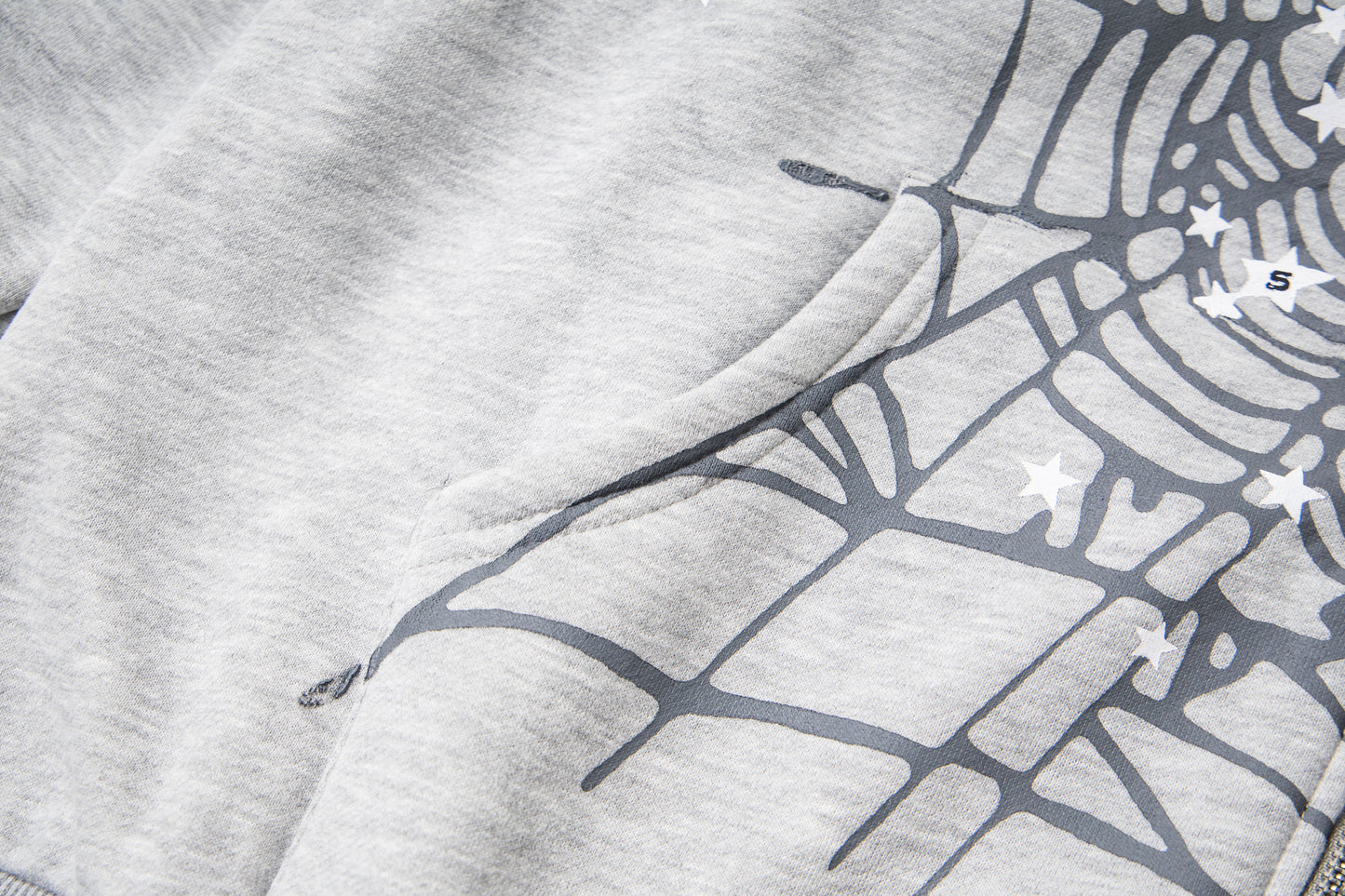 SP5DER-GREY-ATLANTA-ZIP-HOODIE
