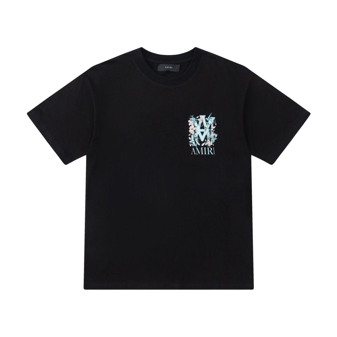 AMIRI-LOGO-FLOWERS-T-SHIRT