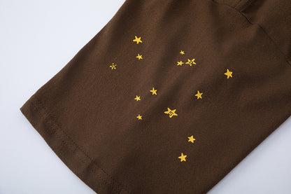 SP5DER-BROWN-555-T-SHIRT