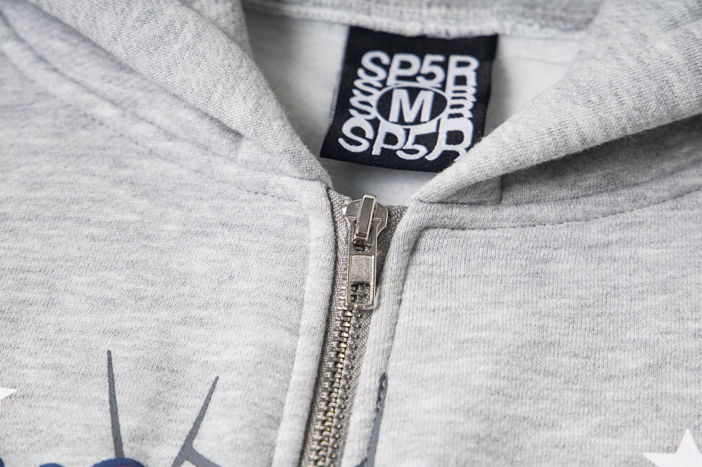 SP5DER-GREY-ATLANTA-ZIP-HOODIE