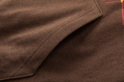 SP5DER-BROWN-555-HOODIE