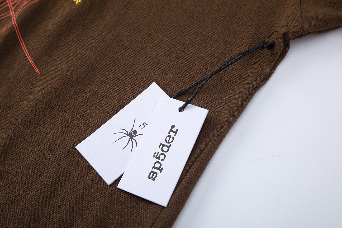SP5DER-BROWN-555-T-SHIRT