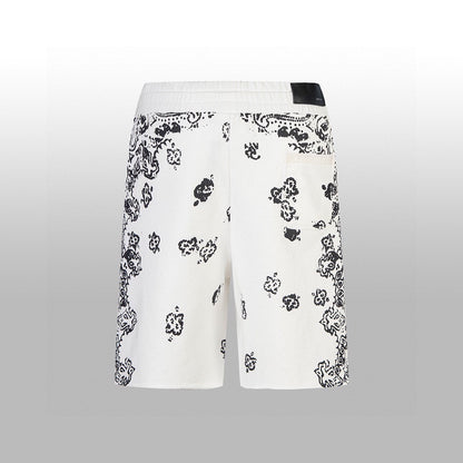AMIRI-WHITE-BANDANA-SHORT