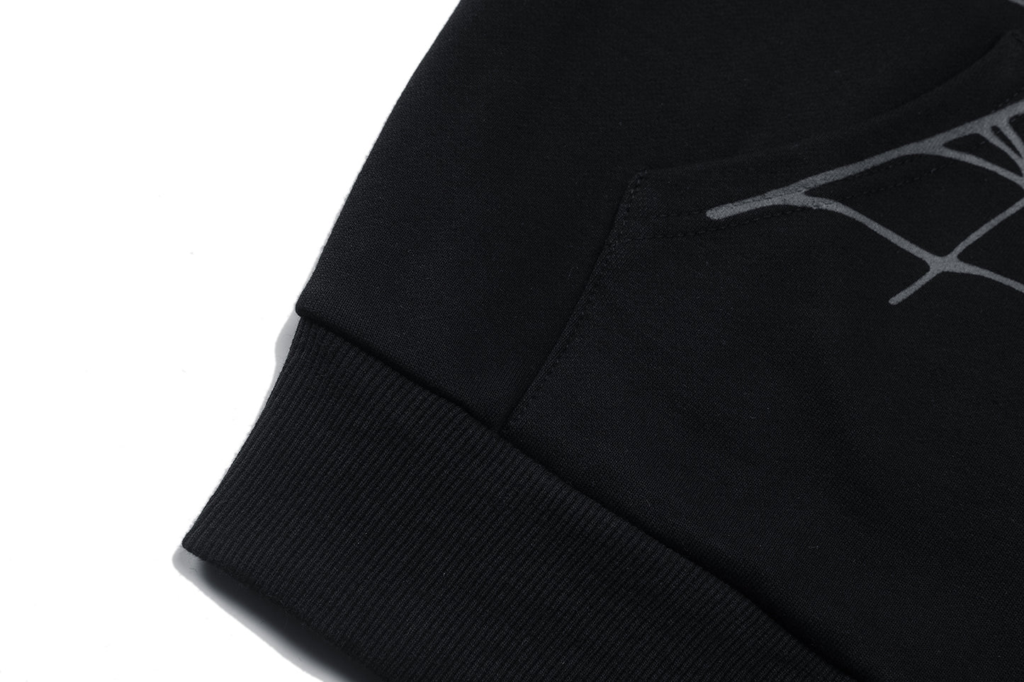 SP5DER-BLACK-ZIP-HOODIE