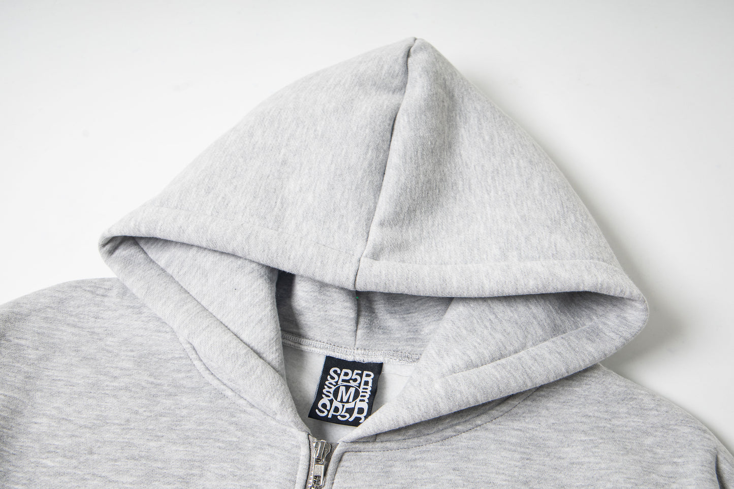 SP5DER-GREY-ATLANTA-ZIP-HOODIE