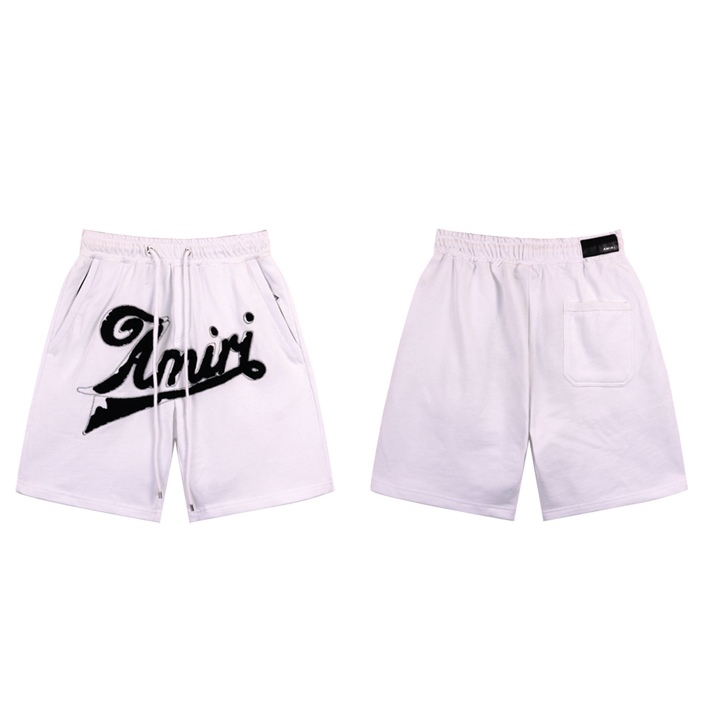 AMIRI-WHITE-COTTON-SHORT