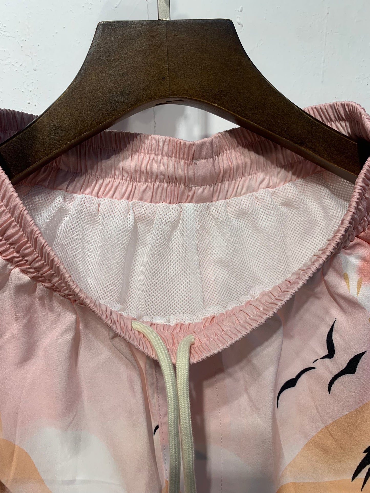 AMIRI-PINK-BEACH-SHORT