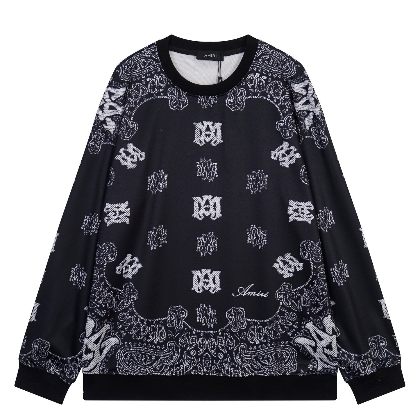 AMIRI-BLCK-N-WHTE-LONG-SLEEVE