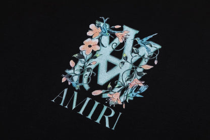 AMIRI-LOGO-FLOWERS-T-SHIRT