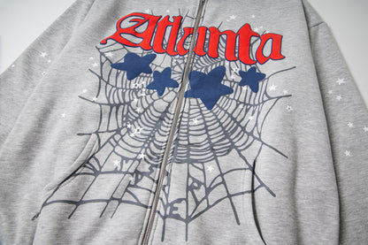 SP5DER-GREY-ATLANTA-ZIP-HOODIE