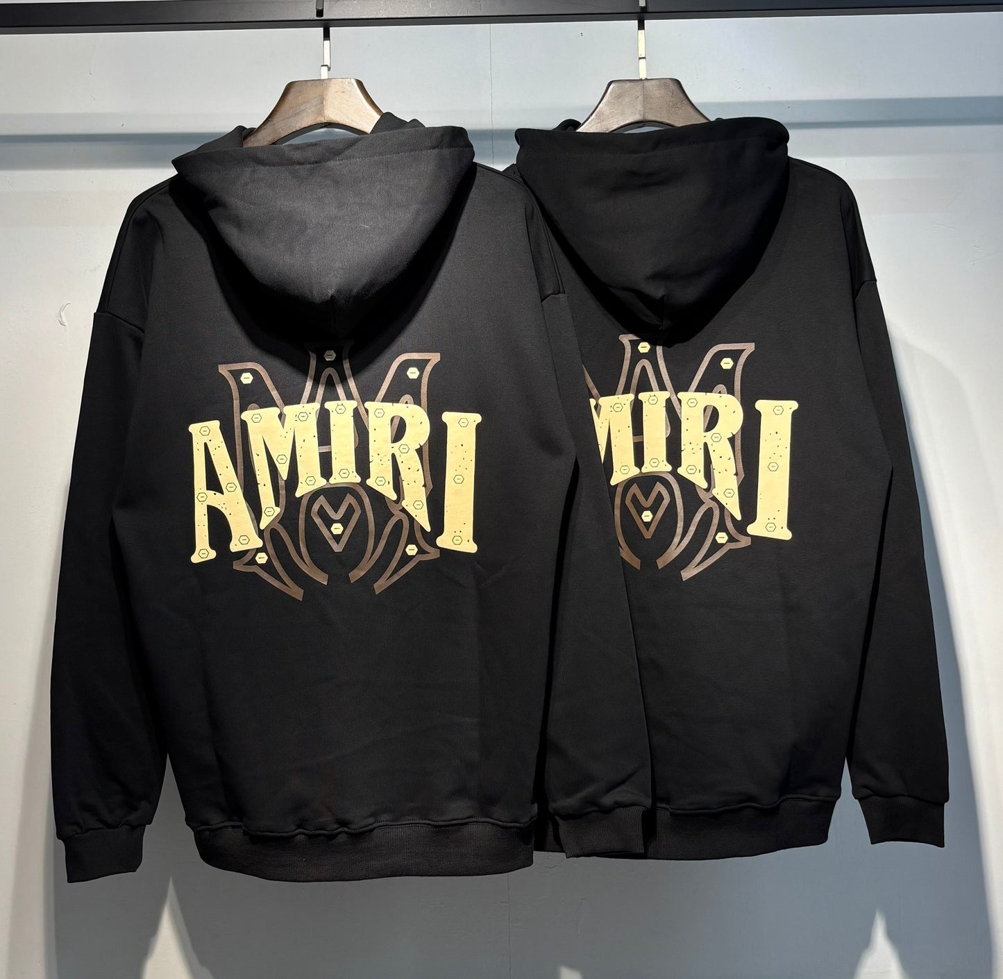 AMIRI-BLACK-YELLOW-LOGO-HOODIE