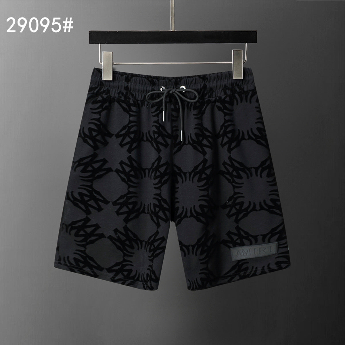 AMIRI-LOGO-BLACK-SHORTS