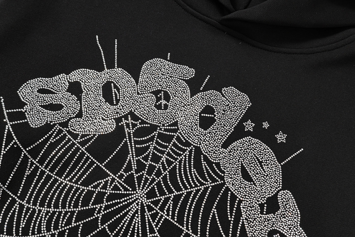 SP5DER-BLACK-VVS-LOGO-HOODIE