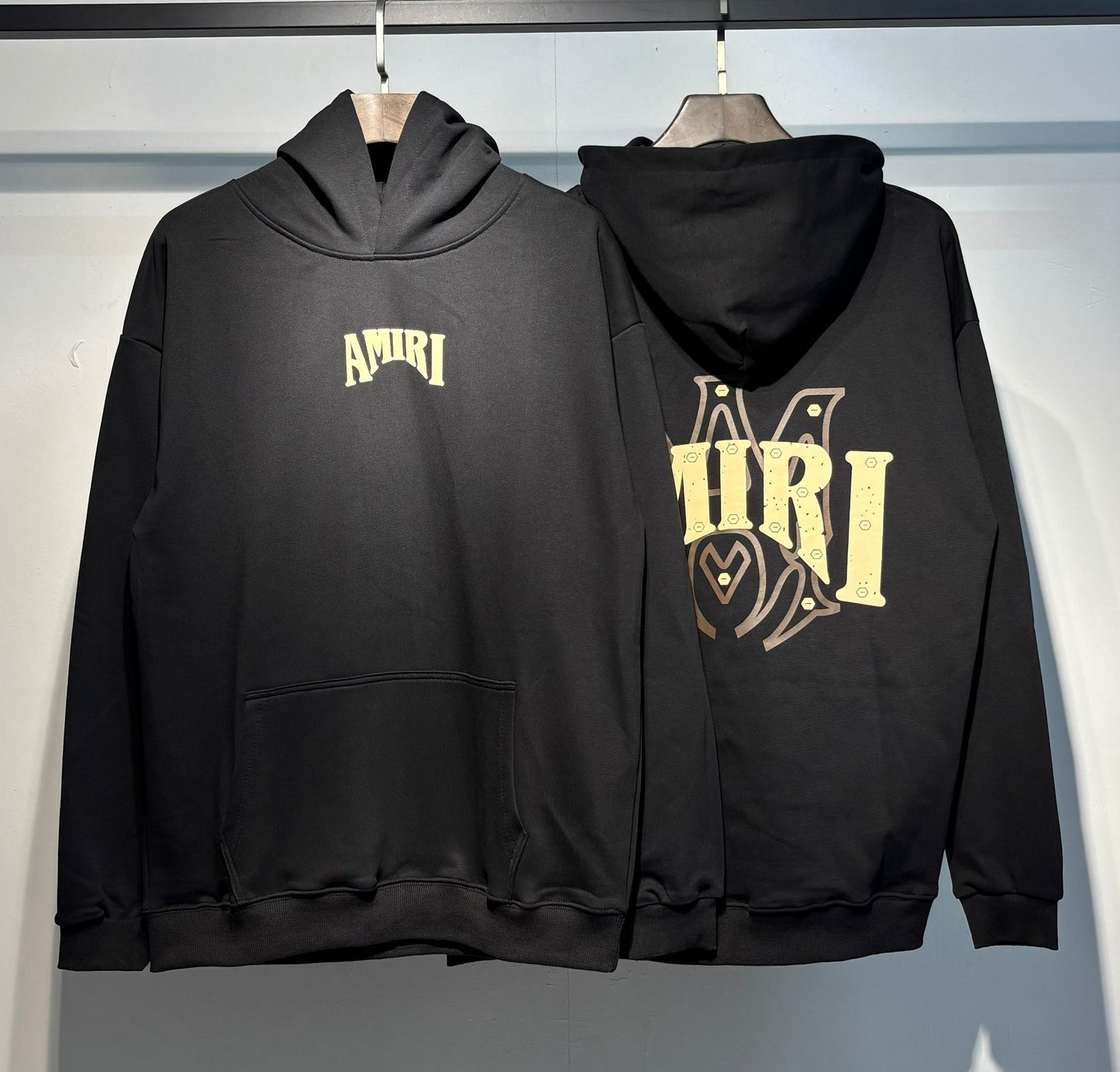 AMIRI-BLACK-YELLOW-LOGO-HOODIE